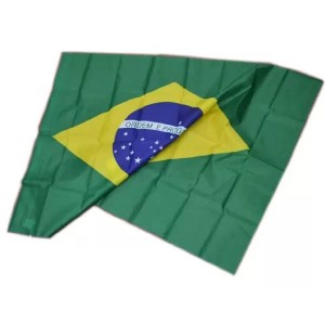 Kit 2 Chapéu Cartola Brasil Estampada Torcida Verde e Amarelo